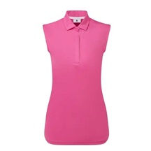 FootJoy Sleeveless Lisle Damen Poloshirt, hot pink