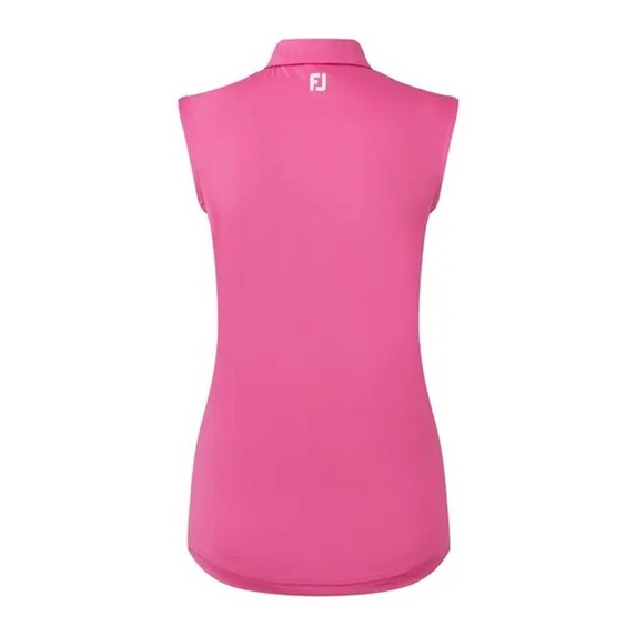 FootJoy Sleeveless Lisle Damen Poloshirt, hot pink