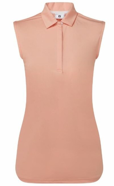 FootJoy Sleeveless Lisle Damen Poloshirt, desert peach
