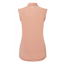 FootJoy Sleeveless Lisle Damen Poloshirt, desert peach