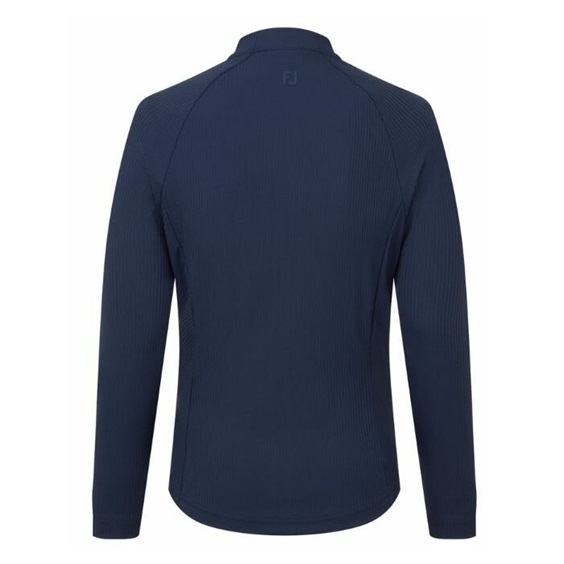 FootJoy Full-Zip Rib Midlayer Damen Sweatshirt, dunkelblau
