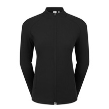 FootJoy Full-Zip Rib Midlayer Damen Sweatshirt, schwarz
