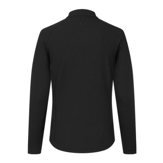 FootJoy Full-Zip Rib Midlayer Damen Sweatshirt, schwarz
