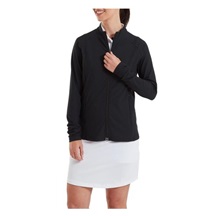 FootJoy Full-Zip Rib Midlayer Damen Sweatshirt, schwarz