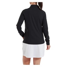 FootJoy Full-Zip Rib Midlayer Damen Sweatshirt, schwarz