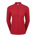 FootJoy Full-Zip Rib Midlayer Damen Sweatshirt, rot