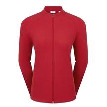 FootJoy Full-Zip Rib Midlayer Damen Sweatshirt, rot