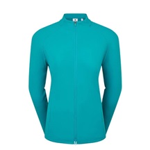 FootJoy Full-Zip Rib Midlayer Damen Sweatshirt, tite blue