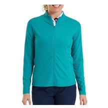 FootJoy Full-Zip Rib Midlayer Damen Sweatshirt, tite blue