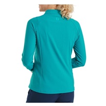 FootJoy Full-Zip Rib Midlayer Damen Sweatshirt, tite blue