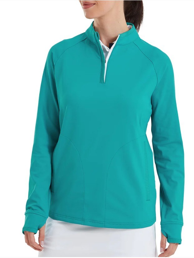 FootJoy Half-Zip Midlayer Damen Sweatshirt, tite blue