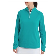 FootJoy Half-Zip Midlayer Damen Sweatshirt, tite blue