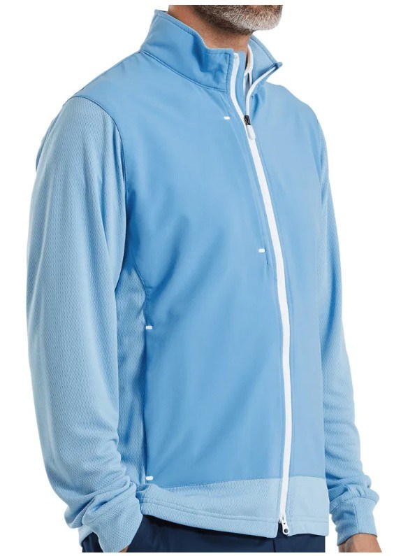 FootJoy Tempo Hybrid Full-Zip Herrenjacke, blue reef/deep reef