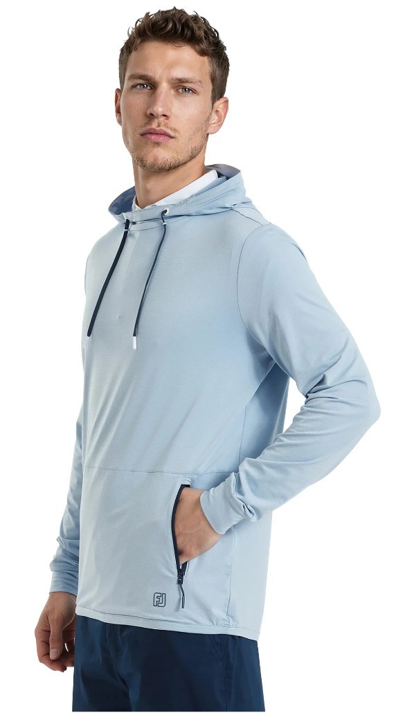 FootJoy TempoSeries Hoodie Herren Sweatshirt, blue ocean