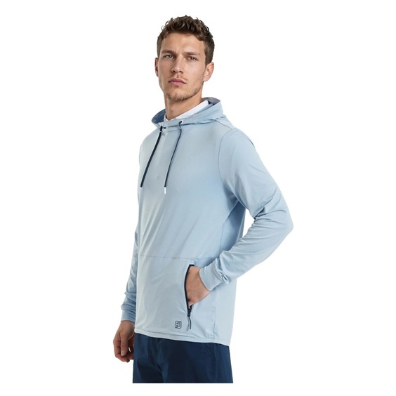 FootJoy TempoSeries Hoodie Herren Sweatshirt, blue ocean