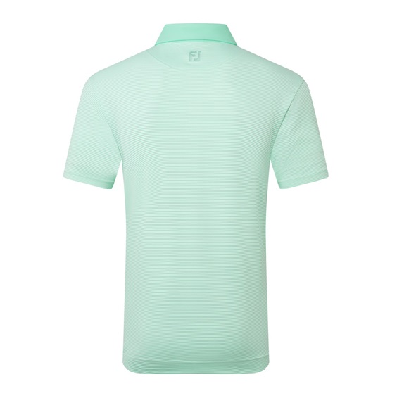 FootJoy Feeder Stripe Pique Herren Poloshirt, sea glass