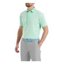 FootJoy Feeder Stripe Pique Herren Poloshirt, sea glass