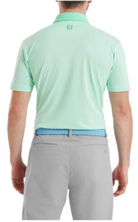 FootJoy Feeder Stripe Pique Herren Poloshirt, sea glass