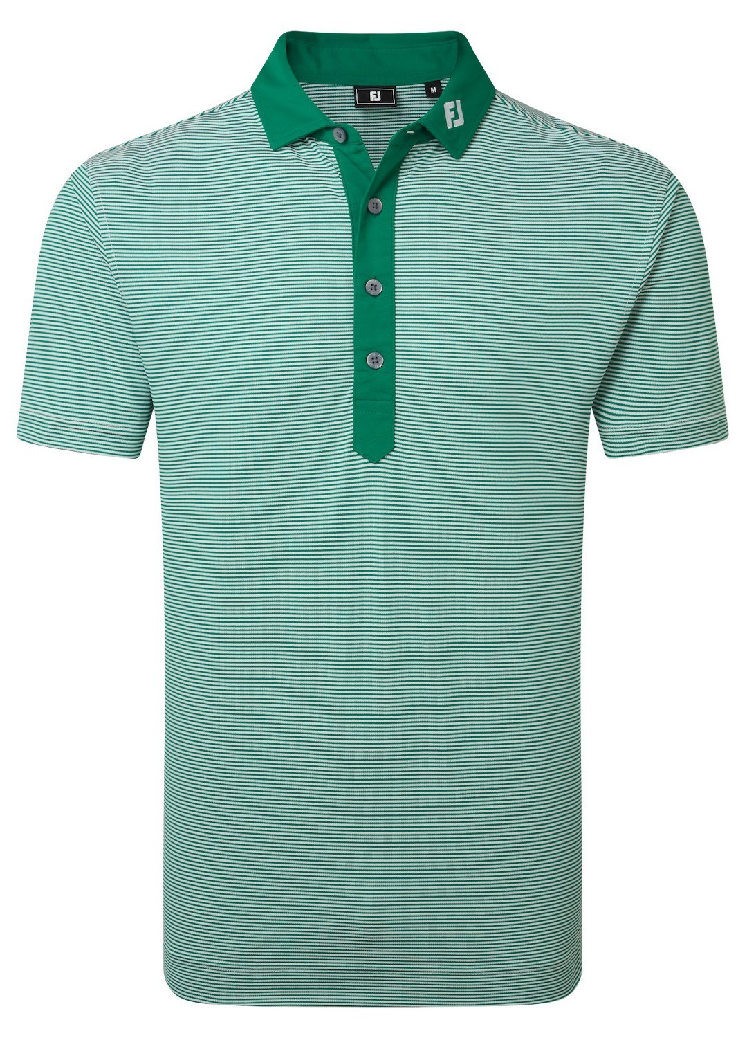 FootJoy Feeder Stripe Pique Herren Poloshirt, field green