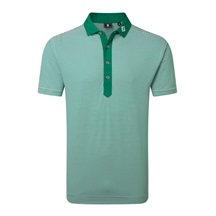 FootJoy Feeder Stripe Pique Herren Poloshirt, field green