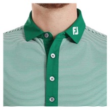 FootJoy Feeder Stripe Pique Herren Poloshirt, field green