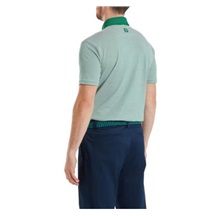 FootJoy Feeder Stripe Pique Herren Poloshirt, field green