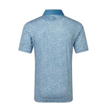FootJoy Condensed Camo Print Lisle  Herren Poloshirt, white/chambray/coastal blue
