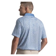 FootJoy Condensed Camo Print Lisle  Herren Poloshirt, white/chambray/coastal blue
