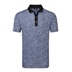 FootJoy Condensed Camo Print Lisle Herren Poloshirt, white/vivid violet/black