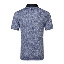 FootJoy Condensed Camo Print Lisle Herren Poloshirt, white/vivid violet/black