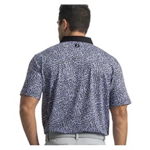 FootJoy Condensed Camo Print Lisle Herren Poloshirt, white/vivid violet/black