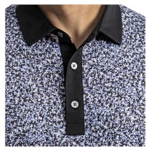 FootJoy Condensed Camo Print Lisle Herren Poloshirt, white/vivid violet/black
