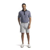 FootJoy Condensed Camo Print Lisle Herren Poloshirt, white/vivid violet/black