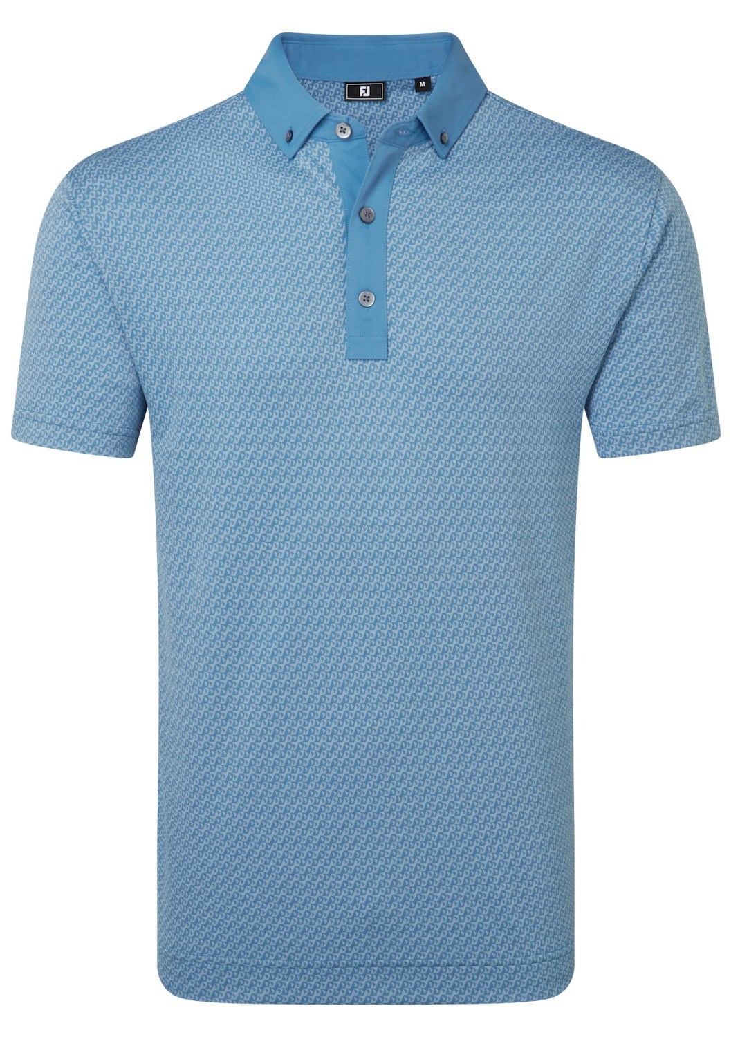 FootJoy Star Geo Jacquard Herren Poloshirt, coastal blue