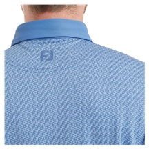 FootJoy Star Geo Jacquard Herren Poloshirt, coastal blue