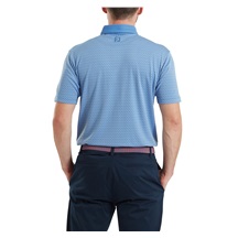 FootJoy Star Geo Jacquard Herren Poloshirt, coastal blue