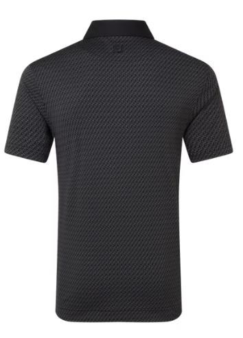 FootJoy Star Geo Jacquard Herren Poloshirt, schwarz