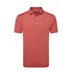 FootJoy Wingtip Floral Lisle Herren Poloshirt, nantucket red/white