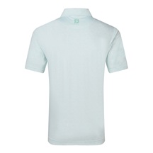 FootJoy Wingtip Floral Lisle Herren Poloshirt, white/sea glass