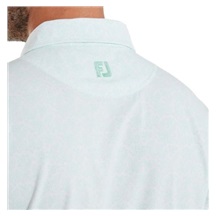 FootJoy Wingtip Floral Lisle Herren Poloshirt, white/sea glass