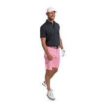 FootJoy Wingtip Floral Lisle Harren Poloshirt, schwarz