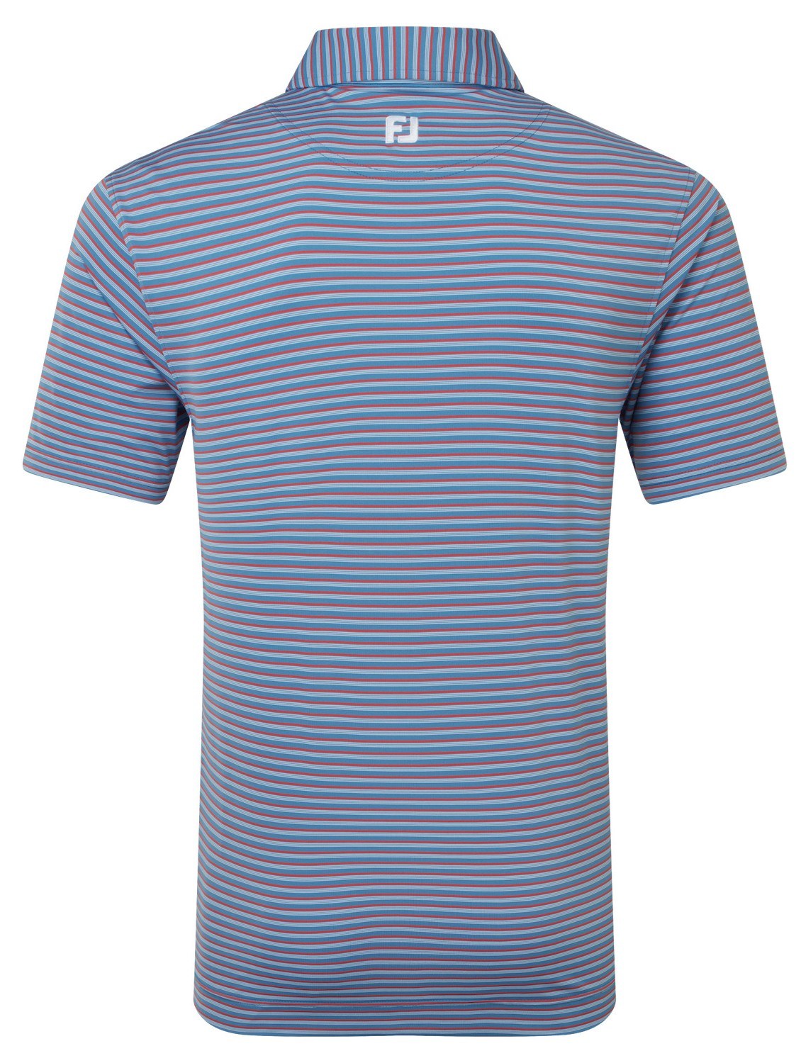 FootJoy Shadow Stripe Lisle Herren Poloshirt, coastal blue