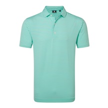 FootJoy Shadow Stripe Lisle Herren Poloshirt, sea glass