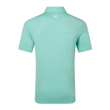 FootJoy Shadow Stripe Lisle Herren Poloshirt, sea glass