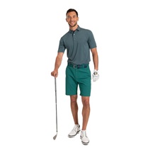 FootJoy Shadow Stripe Lisle Herren Poloshirt, dunkelblau