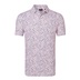 FootJoy Watercolour Floral Print Pique Herren Poloshirt, rosa/weiss pop/schwarz