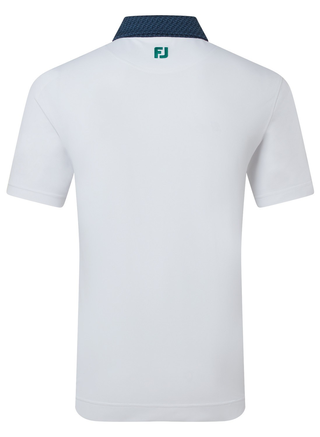 FootJoy Star Geo Trim Pique Herren Poloshirt, weiss