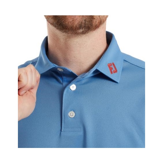 FootJoy Stretch Pique Solid Herren Poloshirt, coastal blue