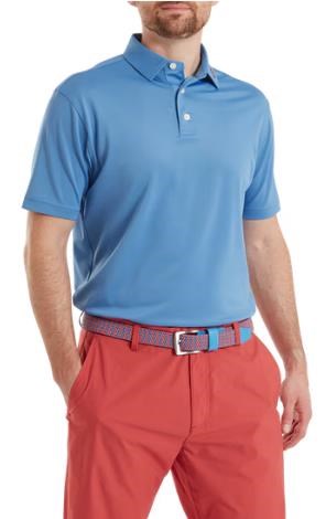 FootJoy Stretch Pique Solid Herren Poloshirt, coastal blue