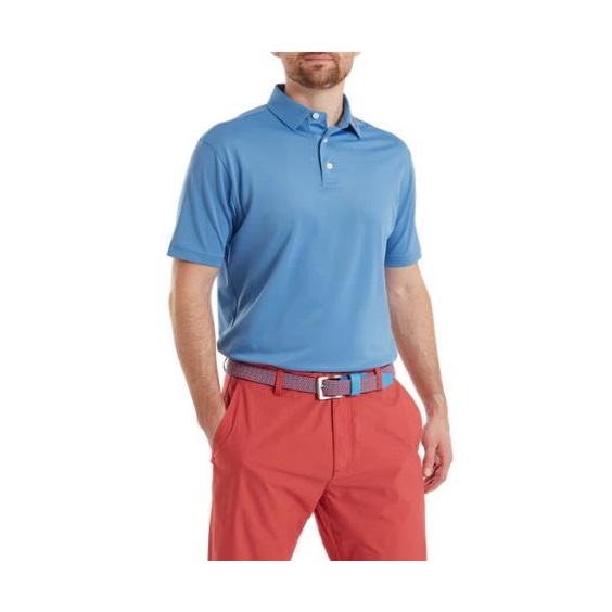 FootJoy Stretch Pique Solid Herren Poloshirt, coastal blue